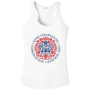 King Charles III Coronation Official Logo Watch Party Ladies PosiCharge Competitor Racerback Tank