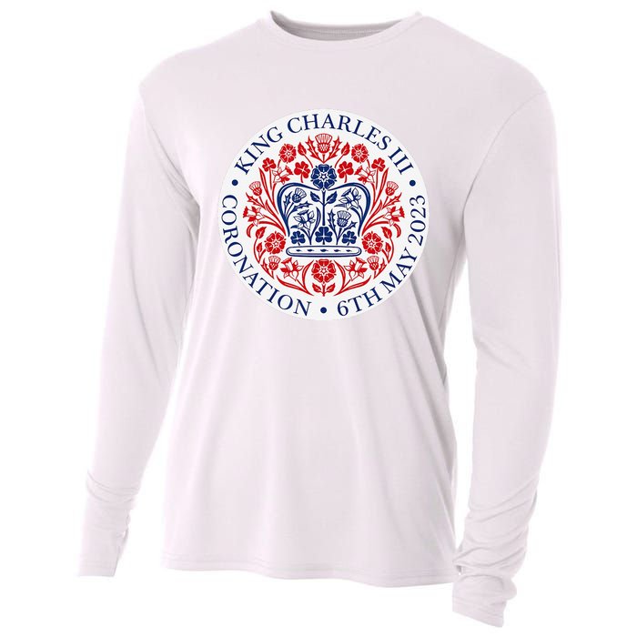 King Charles III Coronation Official Logo Watch Party Cooling Performance Long Sleeve Crew