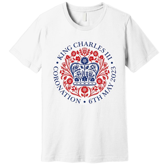 King Charles III Coronation Official Logo Watch Party Premium T-Shirt