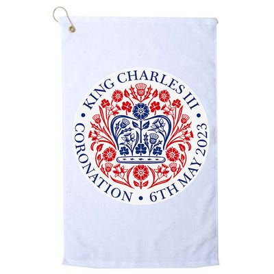 King Charles III Coronation Official Logo Watch Party Golf Towel