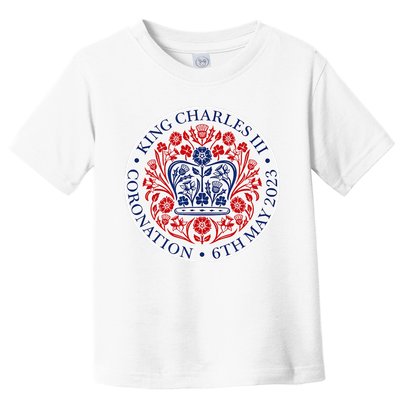 King Charles III Coronation Official Logo Watch Party Toddler T-Shirt