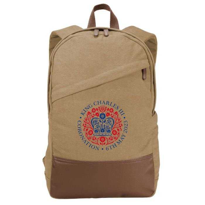 King Charles III Coronation Cotton Canvas Backpack