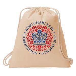 King Charles III Coronation Drawstring Bag