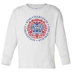 King Charles III Coronation Toddler Long Sleeve Shirt