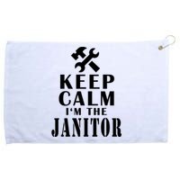 Keep Calm Im The Janitor Funny Quotes Caretaker School Grommeted Golf Towel