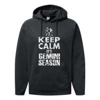 KEEP CALM ITS GEMINI SEASON ZODIAC BIRTHDAY Performance Fleece Hoodie