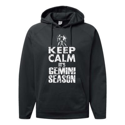 KEEP CALM ITS GEMINI SEASON ZODIAC BIRTHDAY Performance Fleece Hoodie