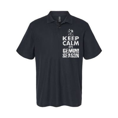 KEEP CALM ITS GEMINI SEASON ZODIAC BIRTHDAY Softstyle Adult Sport Polo