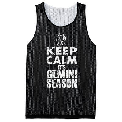 KEEP CALM ITS GEMINI SEASON ZODIAC BIRTHDAY Mesh Reversible Basketball Jersey Tank