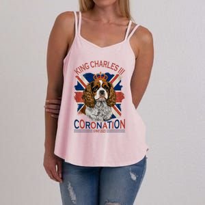 King Charles III British Royal Coronation May Spaniel Dog Women's Strappy Tank