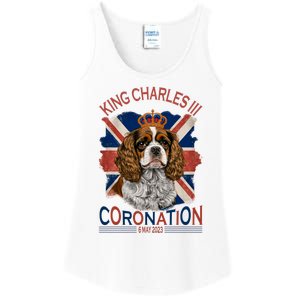 King Charles III British Royal Coronation May Spaniel Dog Ladies Essential Tank