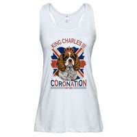 King Charles III British Royal Coronation May Spaniel Dog Ladies Essential Flowy Tank