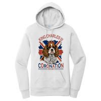 King Charles III British Royal Coronation May Spaniel Dog Women's Pullover Hoodie