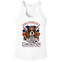 King Charles III British Royal Coronation May Spaniel Dog Ladies PosiCharge Competitor Racerback Tank