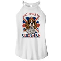 King Charles III British Royal Coronation May Spaniel Dog Women's Perfect Tri Rocker Tank