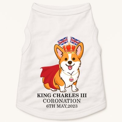 King Charles III Coronation Royal Corgi dog British flag Doggie Tank