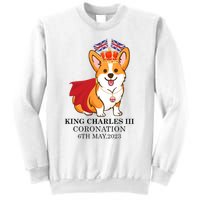 King Charles III Coronation Royal Corgi dog British flag Sweatshirt