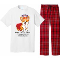 King Charles III Coronation Royal Corgi dog British flag Pajama Set