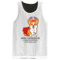 King Charles III Coronation Royal Corgi dog British flag Mesh Reversible Basketball Jersey Tank