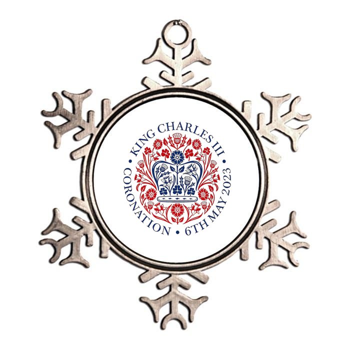 King Charles III Royal Family Coronation Metallic Star Ornament