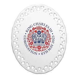 King Charles III Royal Family Coronation Ceramic Oval Ornament