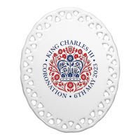 King Charles III Royal Family Coronation Ceramic Oval Ornament