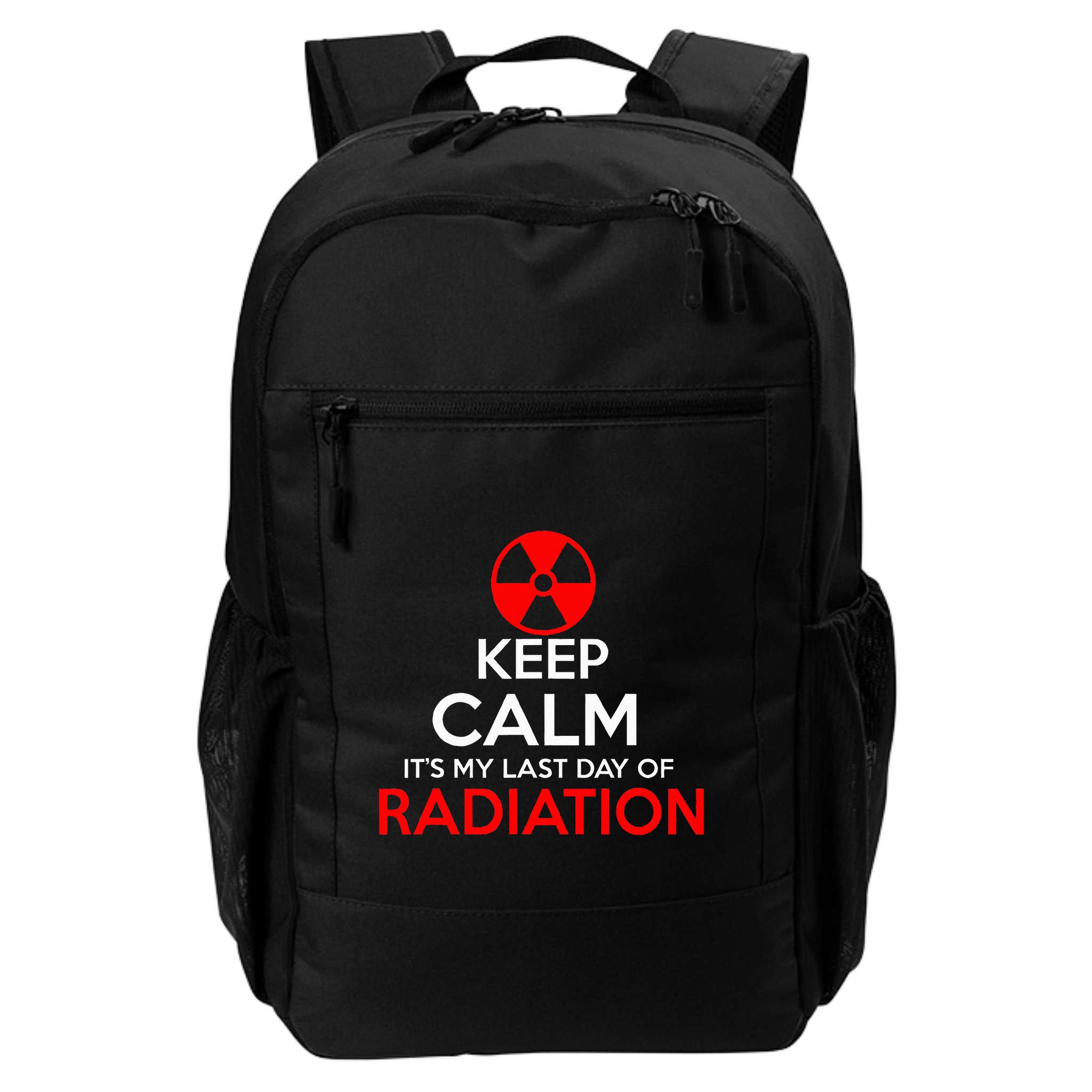 Keep Calm Its My Last Day Of Radiation Treatment Gift Backpack