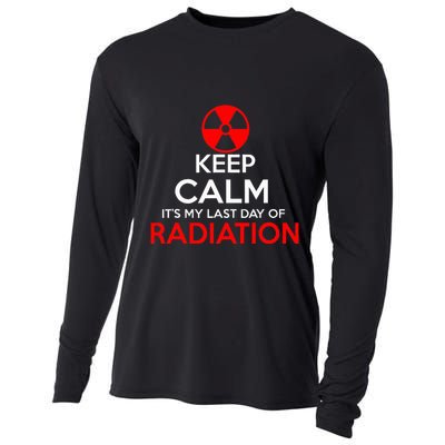 Keep Calm Its My Last Day Of Radiation Treatment Gift Cooling Performance Long Sleeve Crew