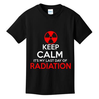 Keep Calm Its My Last Day Of Radiation Treatment Gift Kids T-Shirt