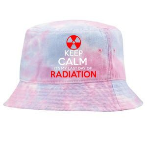 Keep Calm Its My Last Day Of Radiation Treatment Gift Tie-Dyed Bucket Hat