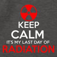 Keep Calm Its My Last Day Of Radiation Treatment Gift Vector Backpack