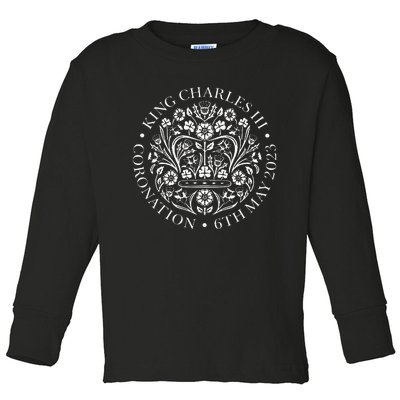 King Charles Iii Coronation 2024 Toddler Long Sleeve Shirt