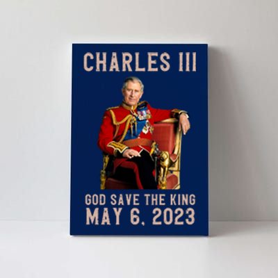 King Charles III Coronation God Save The King Canvas