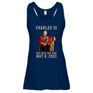 King Charles III Coronation God Save The King Ladies Essential Flowy Tank