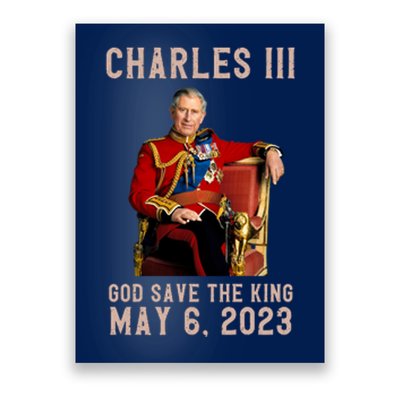 King Charles III Coronation God Save The King Poster