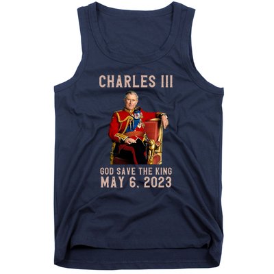 King Charles III Coronation God Save The King Tank Top