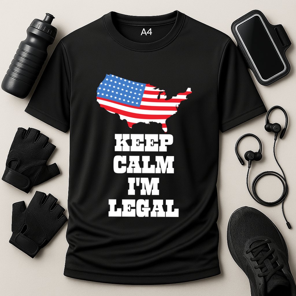 Keep Calm IM Legal Cooling Performance Crew T-Shirt