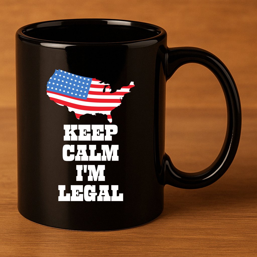 Keep Calm IM Legal 11oz C Handle Ceramic Mug