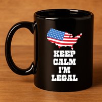 Keep Calm IM Legal 11oz C Handle Ceramic Mug