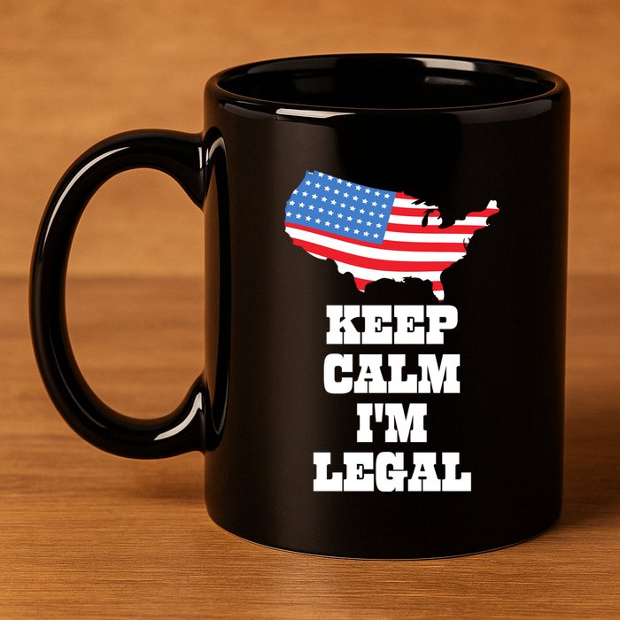 Keep Calm IM Legal 11oz C Handle Ceramic Mug