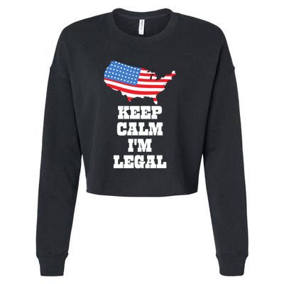 Keep Calm IM Legal Cropped Pullover Crew