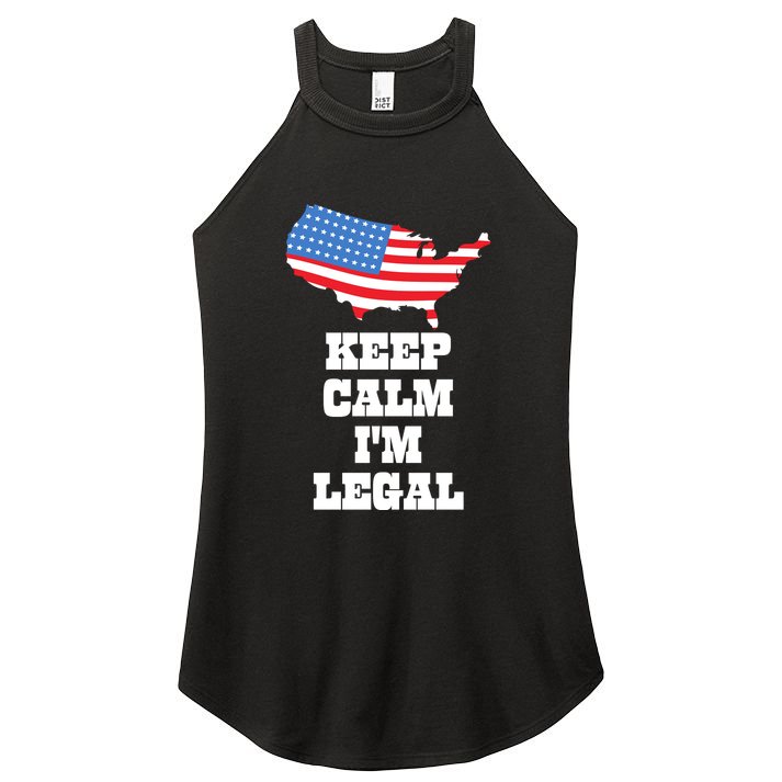 Keep Calm IM Legal Women's Perfect Tri Rocker Tank