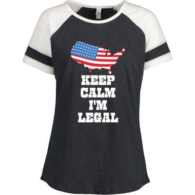 Keep Calm IM Legal Enza Ladies Jersey Colorblock Tee