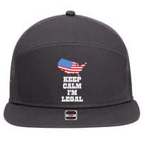 Keep Calm IM Legal 7 Panel Mesh Trucker Snapback Hat