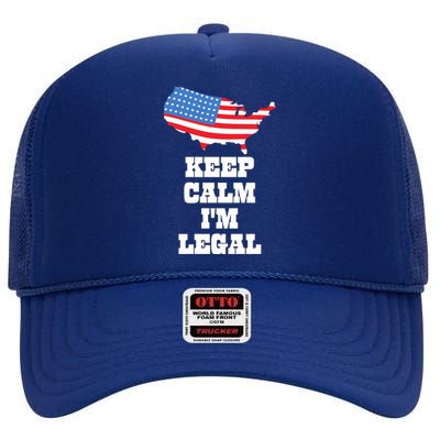 Keep Calm IM Legal High Crown Mesh Back Trucker Hat