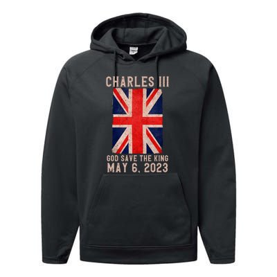 King Charles III Coronation God Save The King Performance Fleece Hoodie