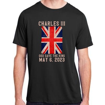 King Charles III Coronation God Save The King Adult ChromaSoft Performance T-Shirt