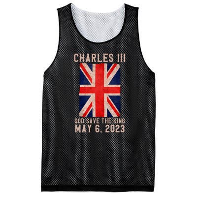 King Charles III Coronation God Save The King Mesh Reversible Basketball Jersey Tank