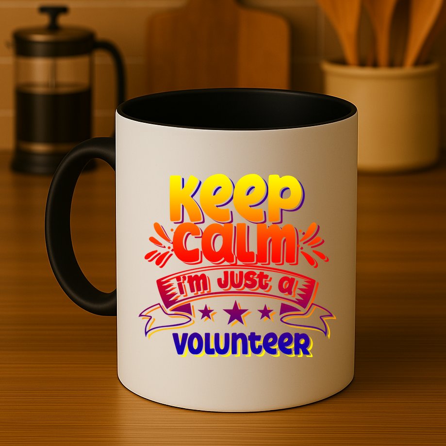 Keep Calm I'm Just A Volunteer Job Volunteering Volunteers Gift Mug