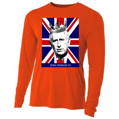 King Charles Iii Gift Union Jack Royal Family Gift Cooling Performance Long Sleeve Crew